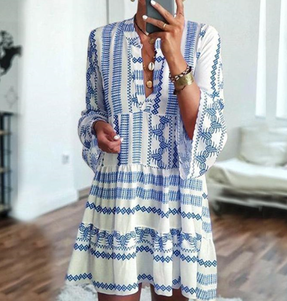 Geometric Print Dress 5