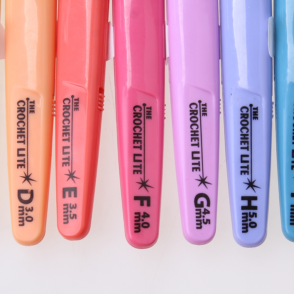 Colorful LED Crochet Hooks