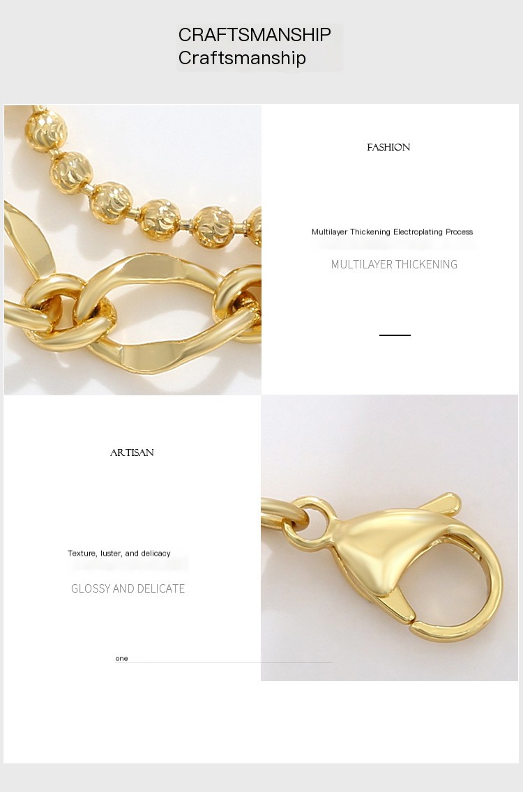 Gold Chain Necklace Detail