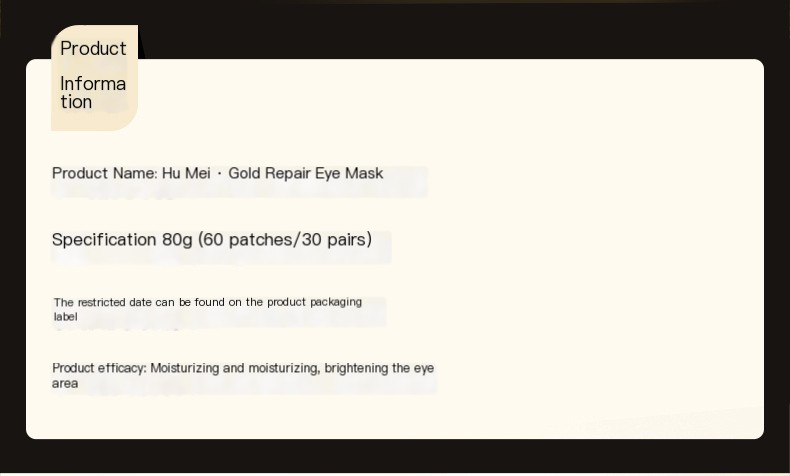 24K Gold Collagen Eye Mask 2