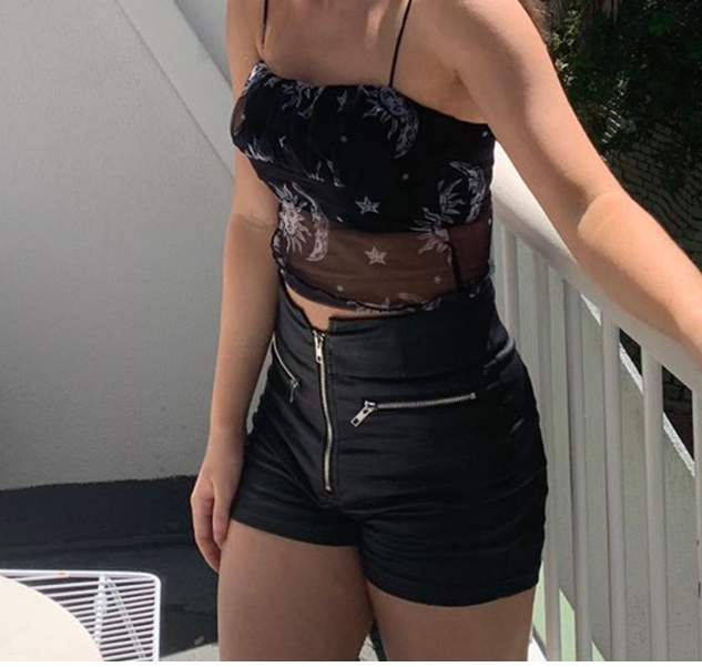 High-waisted PU leather pants image 2