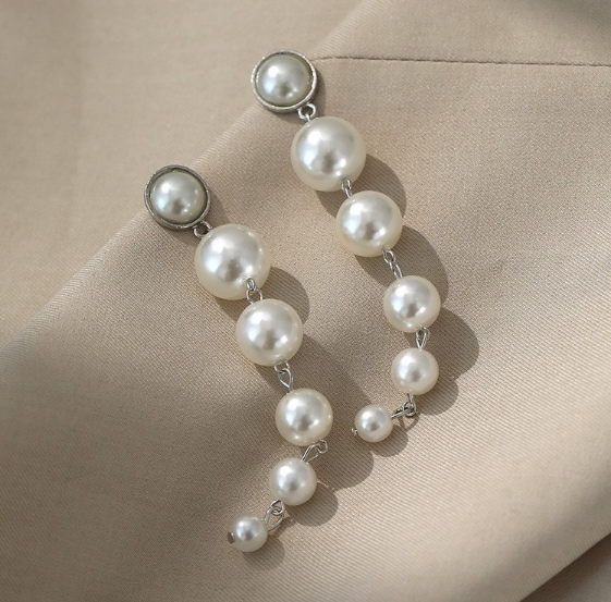 Pearl Long Earrings