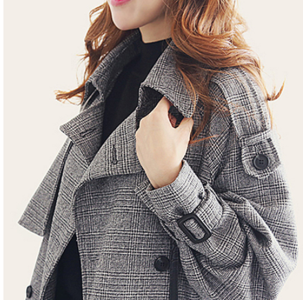 Houndstooth Long Coat Image 1