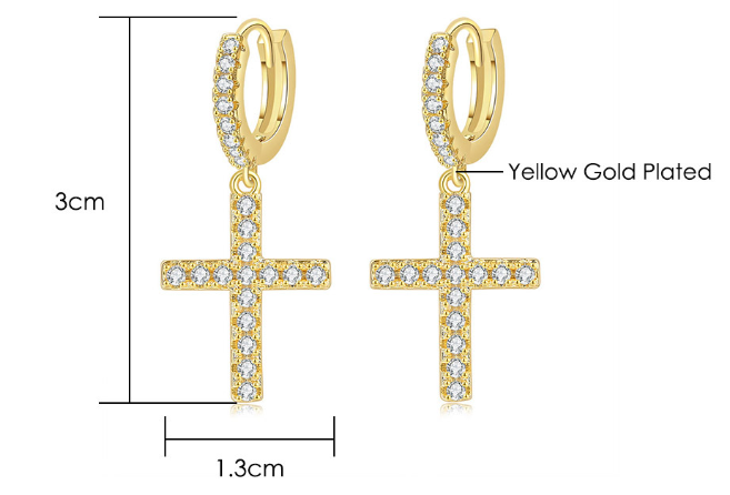 Brinco Ice Cruz Earrings
