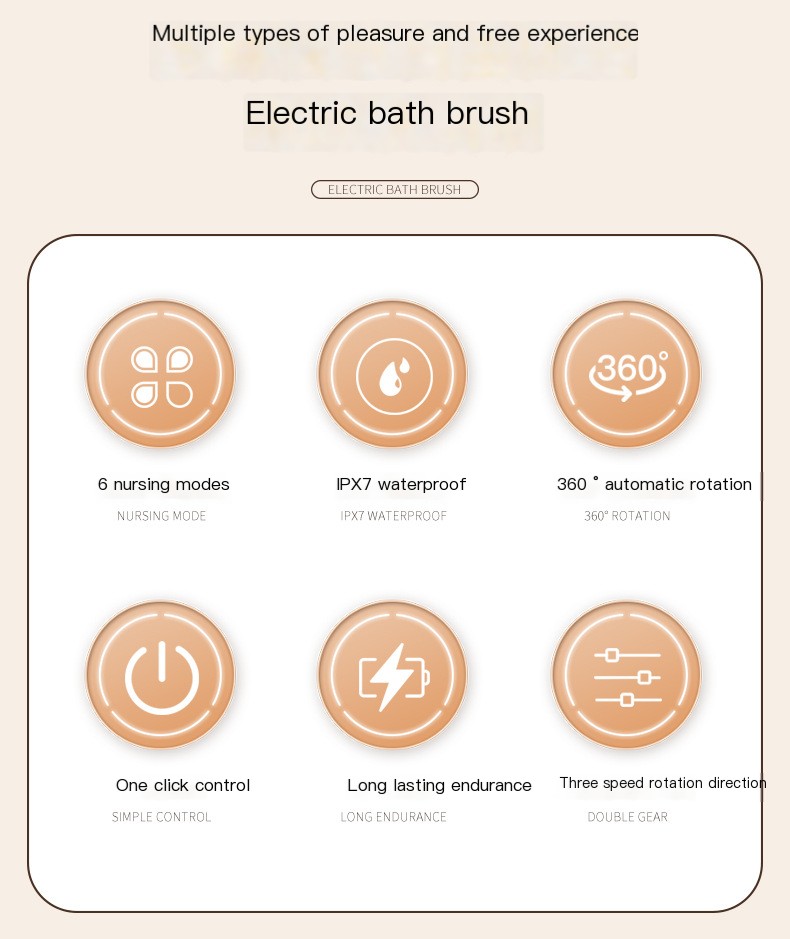 Rotating Motorized Bath Brush 5