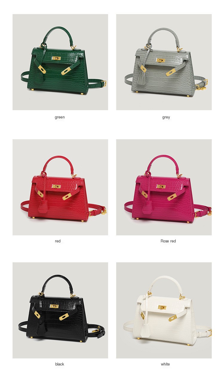 Crocodile Pattern Handbag 3