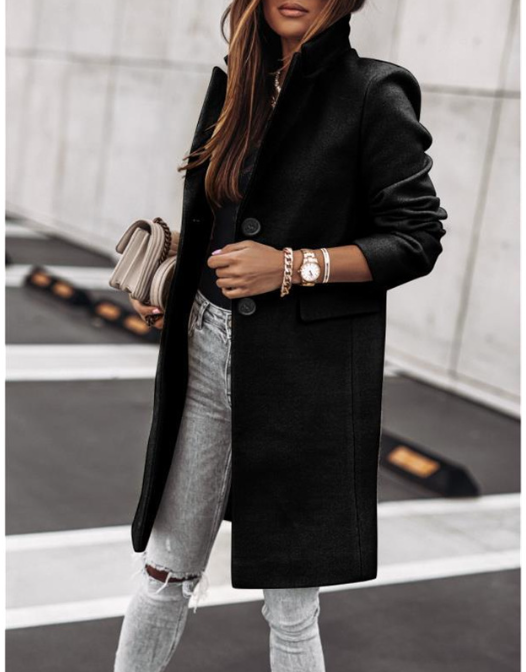 Woolen Coat - Back View