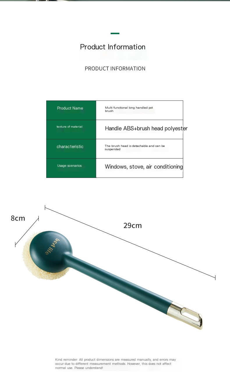 Long Handle Pot Brush