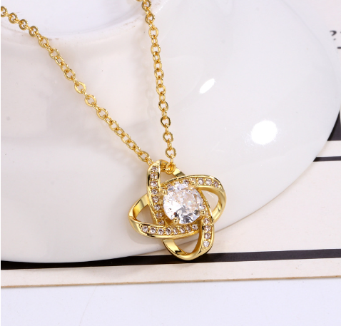 Four Leaf Clover Necklace Image 2