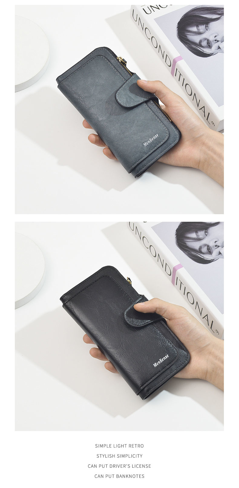 Women's Tri-fold Purse - Color Options