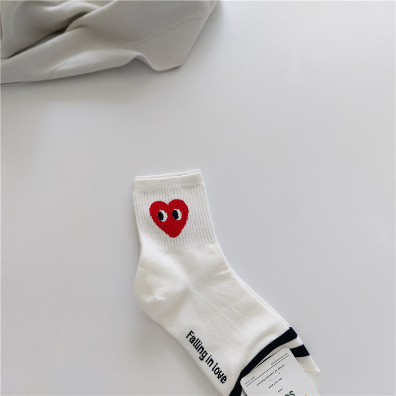 Cute Heart Mid-Calf Socks 3