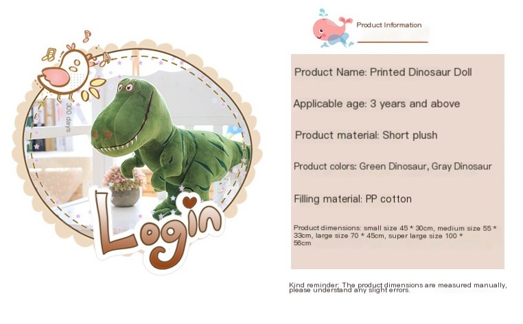 Combo Roaaar Green Tyrannosaurus