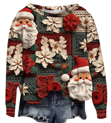 Christmas Round Neck Top 2