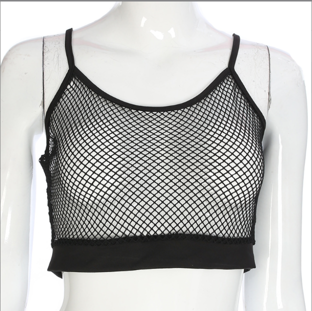 Mesh Hollow Sports Tank Top Image 2