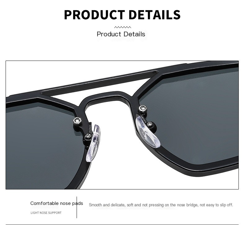 Double-beam sunglasses