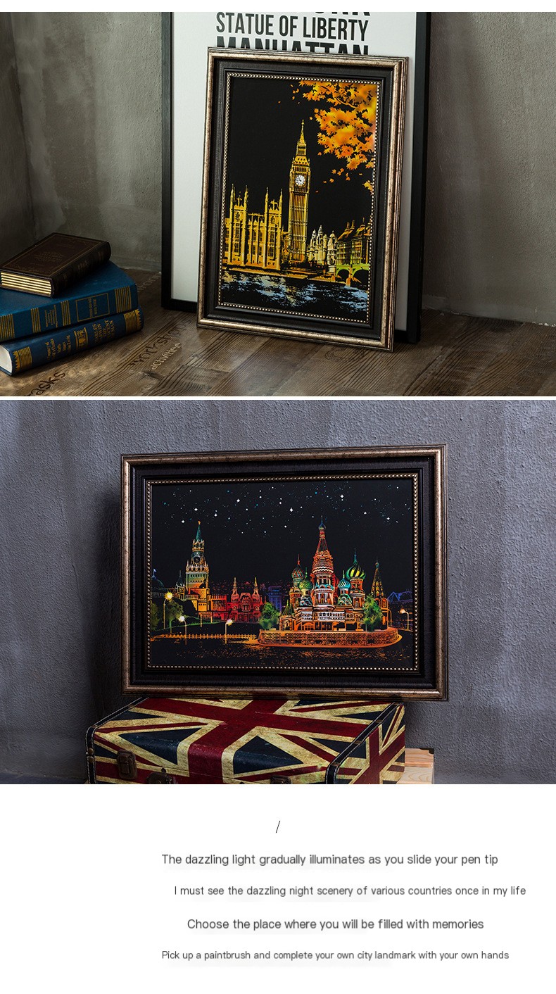 Finished Scratch Painting