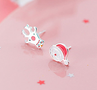 Santa Claus and Reindeer Earrings