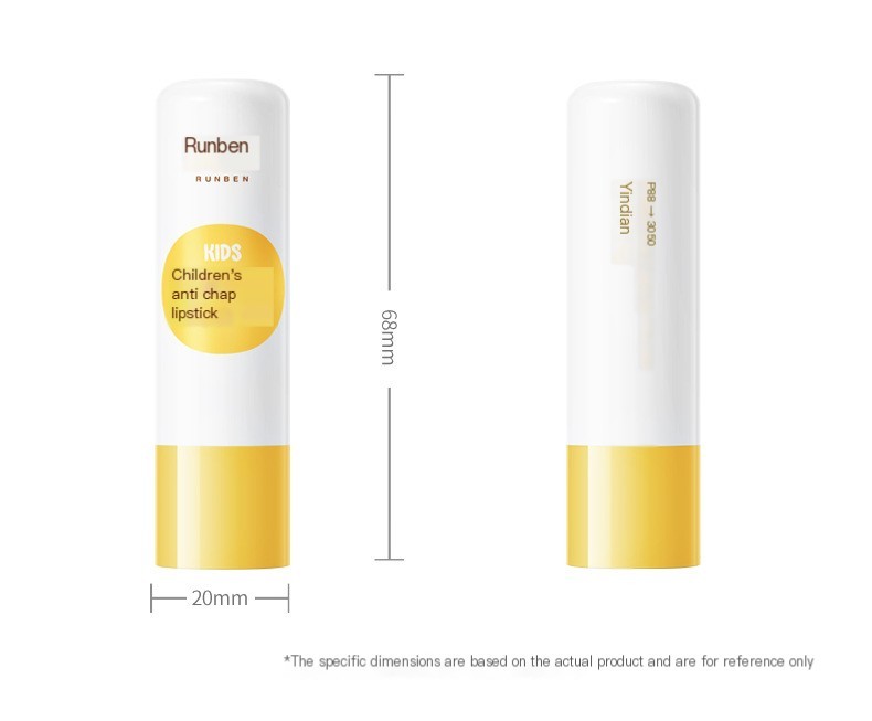 Genuine goods runben children's lipstick baby special lip balm Baby moisturizing moisturizing anti-cracking lip balm for boys and girls