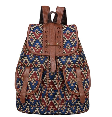 Geometric Bohemian Backpack