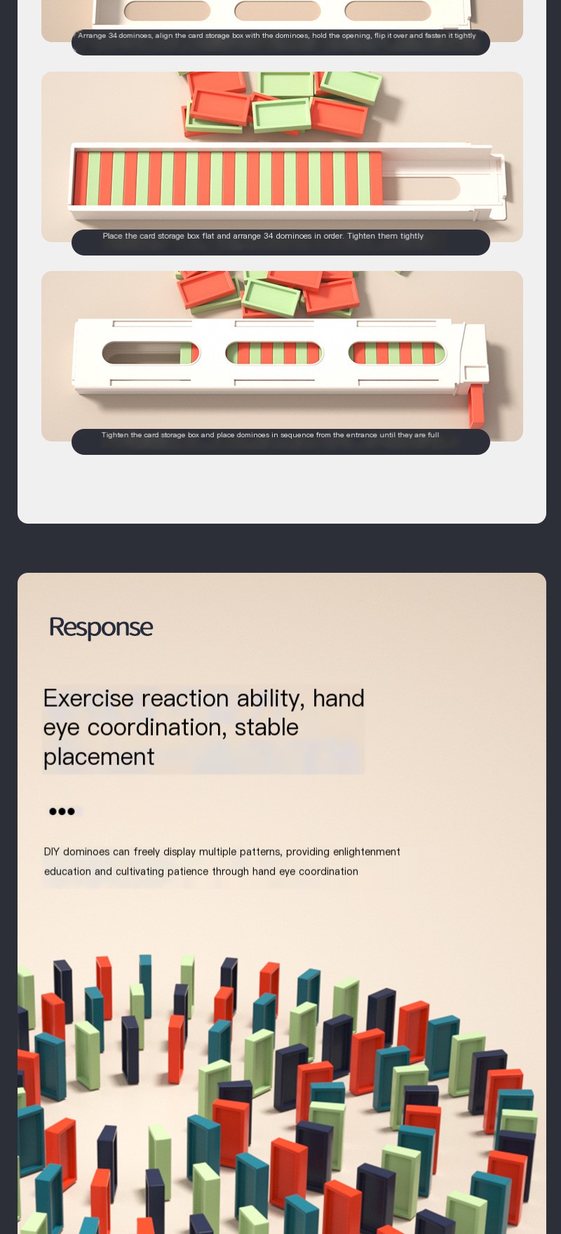 Electric Domino Train Toy