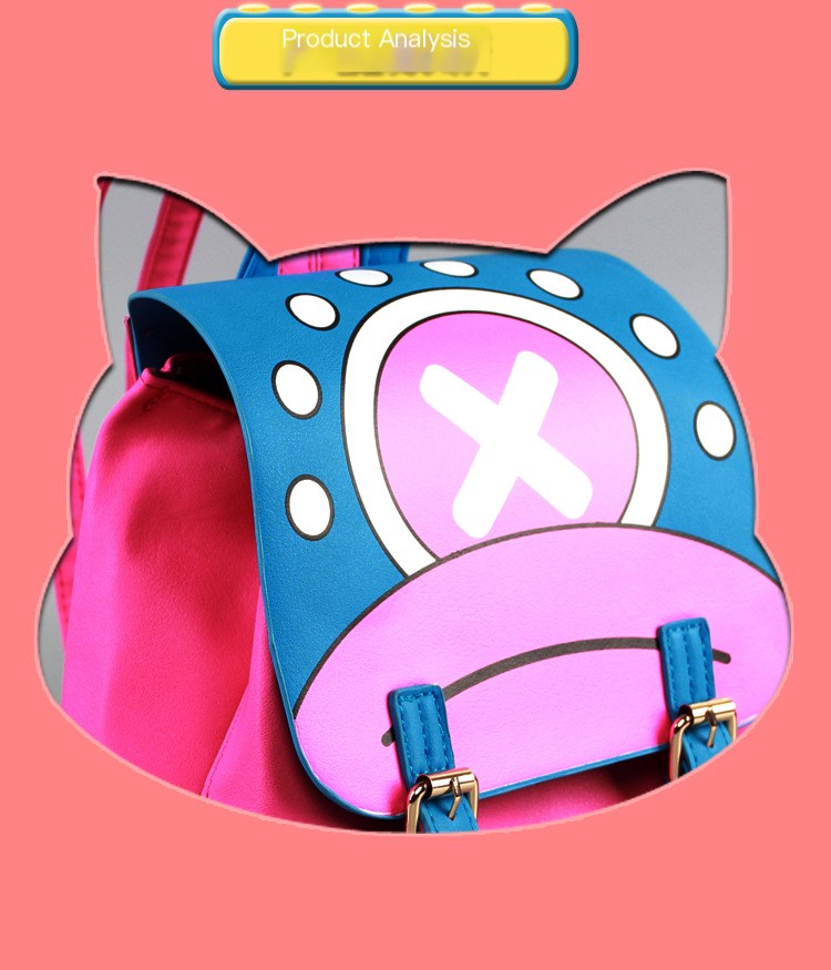 Anime peripheral backpack school bag One Piece Chopper two-dimensional backpack My Neighbor Totoro backpack