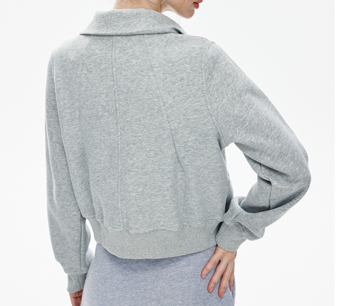 Vintage Double Zipper Sports Jacket Sweater - Image 5