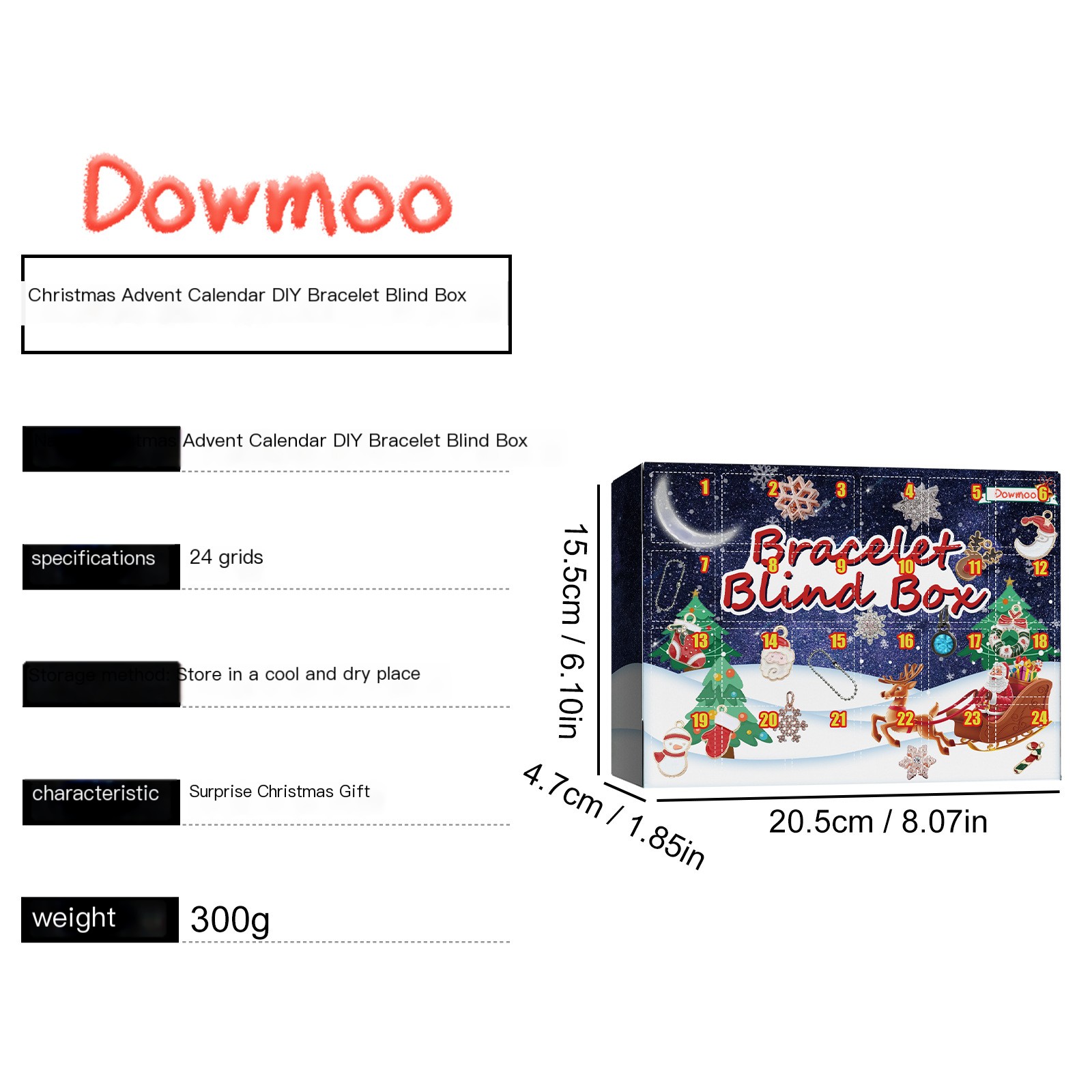 Christmas Countdown Bracelet