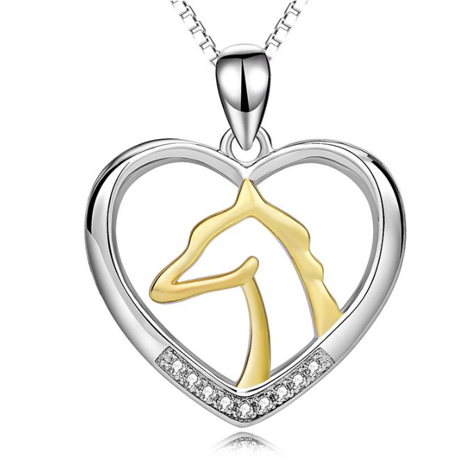 Heart-Shaped Pendant Necklace