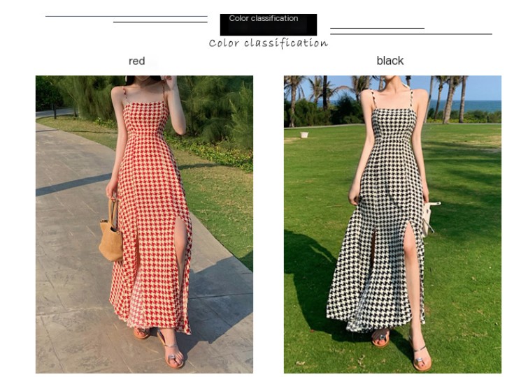 Plaid Suspenders Dress 2