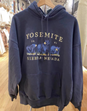 Loose Plush American Retro Hoodie - Black