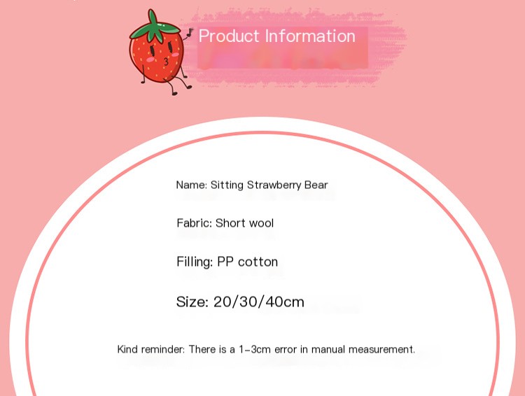 Cute Strawberry Bear