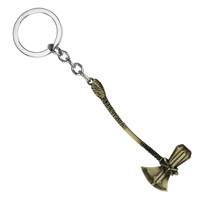 Avengers Infinity War Thor Loki Hammer Keychain 2