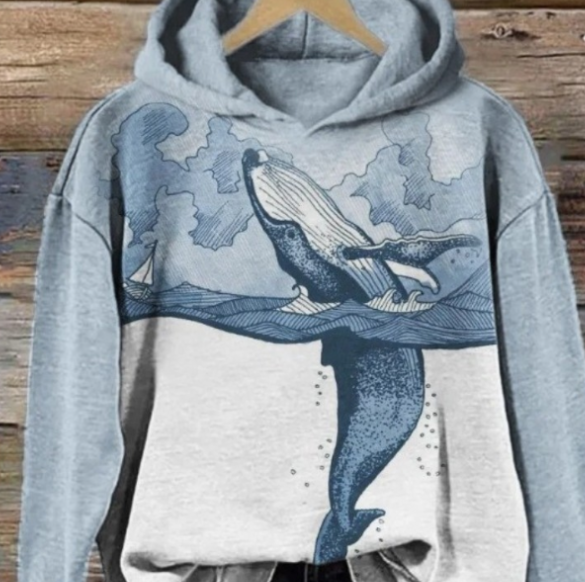 Women's Hooded Coat Sweatshirt 4