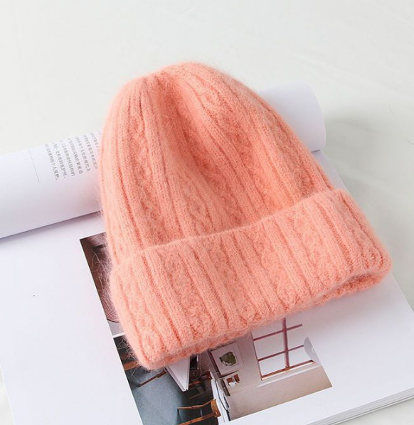 Versatile Hair Warm Ear Protection Needle in Orange Red