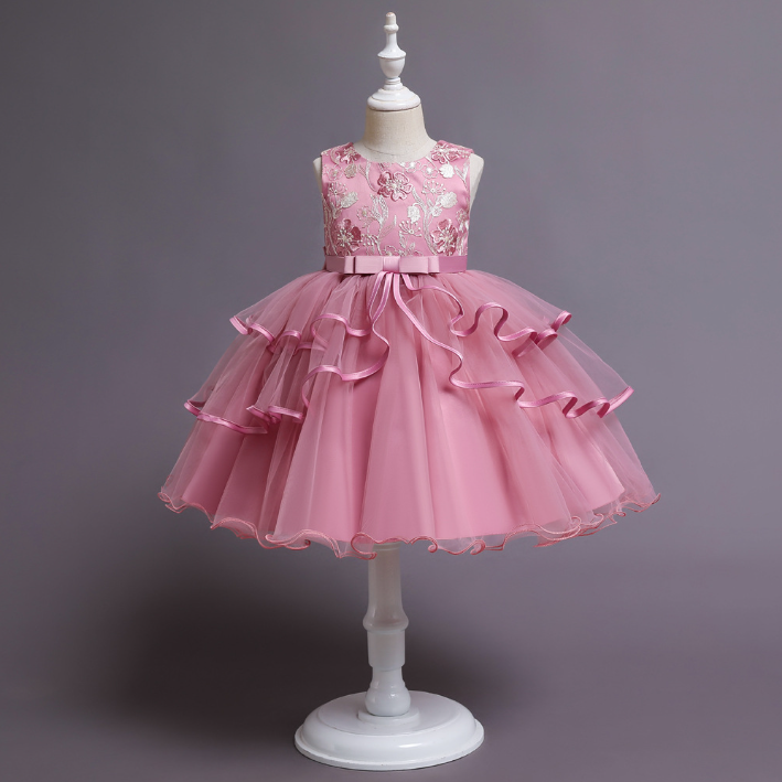 Flower Embroidered Dress