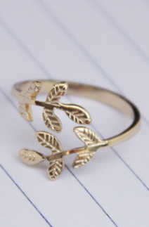 Gold Leaf Ring