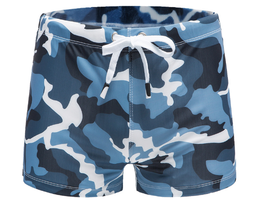 Men's Anti Embarrassing Loose Boxer Elastic Swimming Trunks Image 1