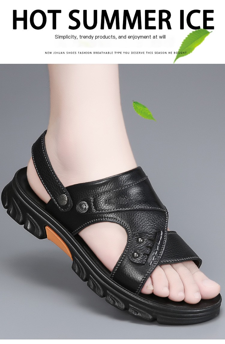 Black Beach Sandals