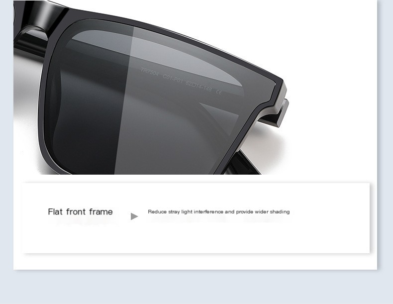 Gray frame gray film glasses