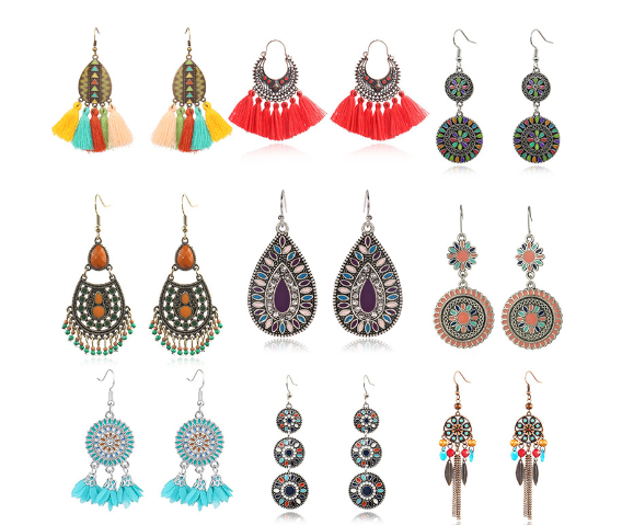 Floral Drop Earrings
