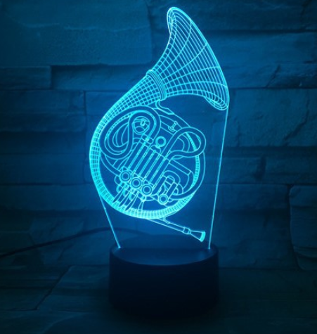 French Horn LED Lamp 7