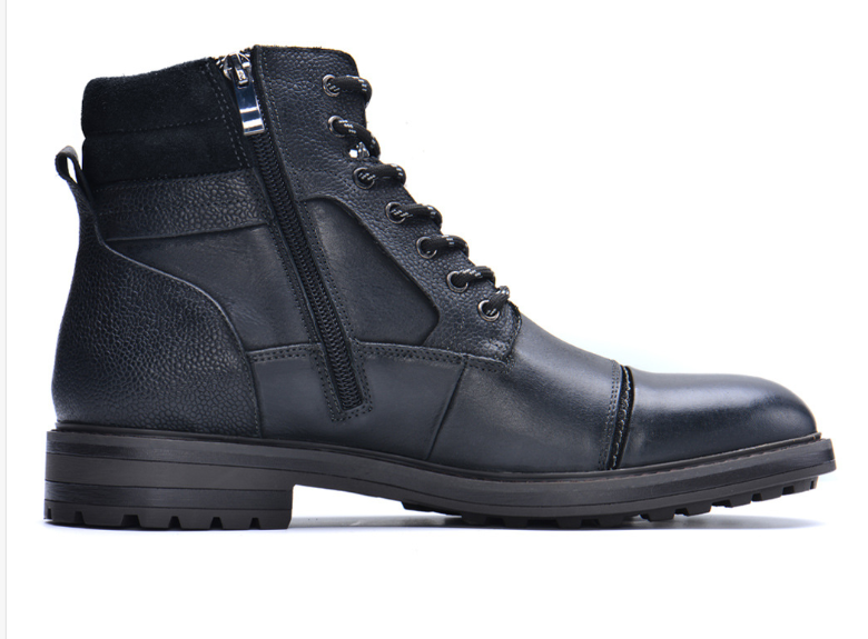 Men's Casual Leather Martin Boots Image 2
