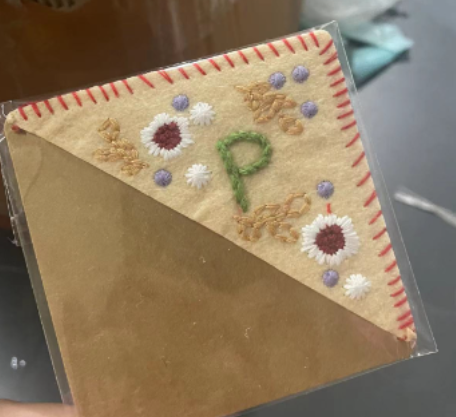 Embroidered Bookmark Design