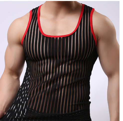 Mesh Transparent Vest - Yellow