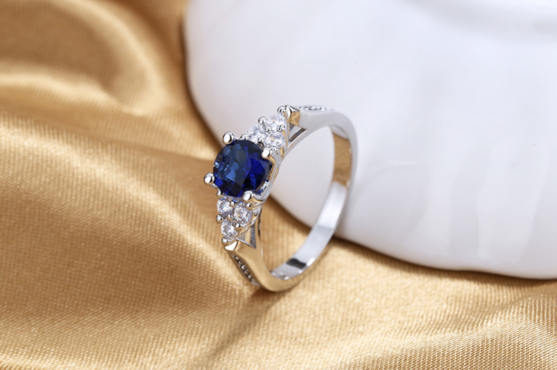 Sapphire Zircon Ring 2