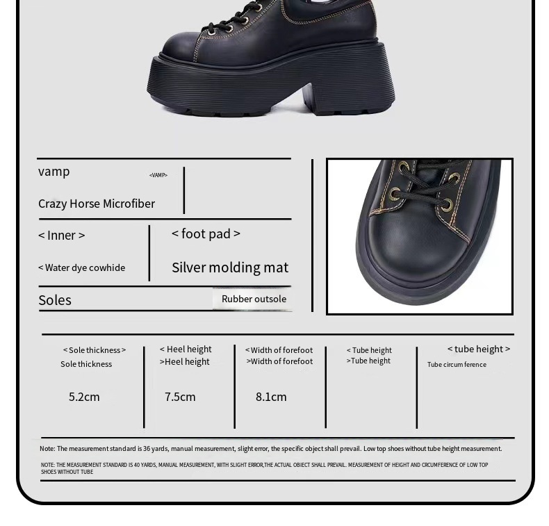 Cross-Border Casual Thick-Soled Women’s Shoes