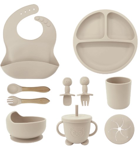 Baby Silicone Tableware Set Color 3