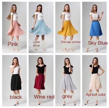 Pleated Skirt Lake Blue