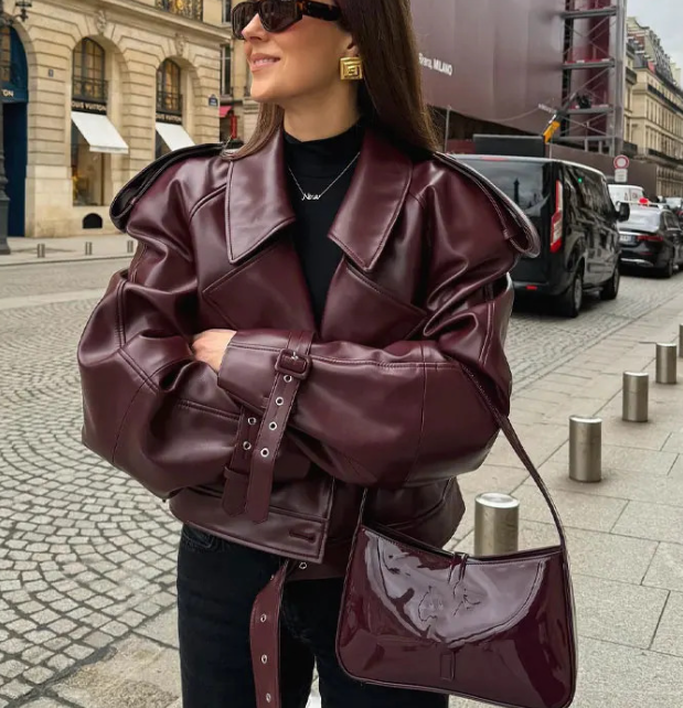 Roberta Vintage Motorcycle Jacket - Image 3