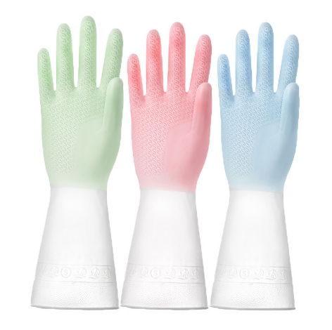 Kitchen Dishwashing Gloves Gradient Color